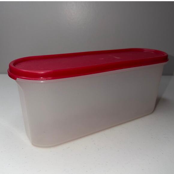 Tupperware Modular Mates Super Oval #2 Food Storage Container with Red Seal - Picture 1 of 6